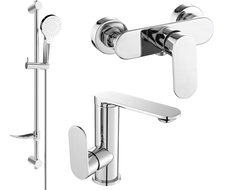 Mexen Milo DF05 Duschset, Chrom - 713054DF05-00