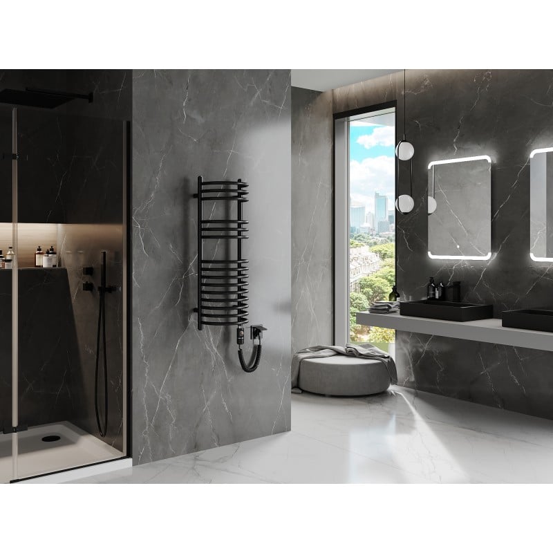 Mexen Eros radiatore elettrico 900 x 318 mm, 300 W, nero - W112-0900-318-2300-70
