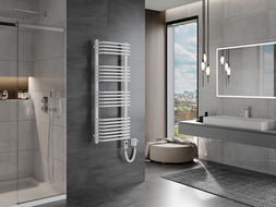 Mexen Apollo radiador elétrico 1210 x 450 mm, 600 W, branco - W117-1210-450-2600-20