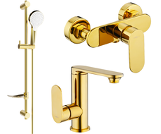 Mexen Milo DF05 set za prhanje, zlat - 713054DF05-50