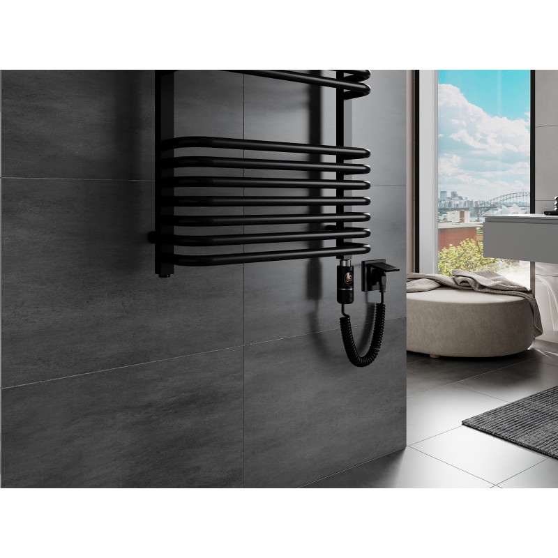 Mexen Apollo radiador eléctrico 1210 x 450 mm, 600 W, negro - W117-1210-450-2600-70