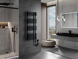 Mexen Apollo ηλεκτρικό καλοριφέρ 1210 x 450 mm, 600 W, μαύρο - W117-1210-450-2600-70