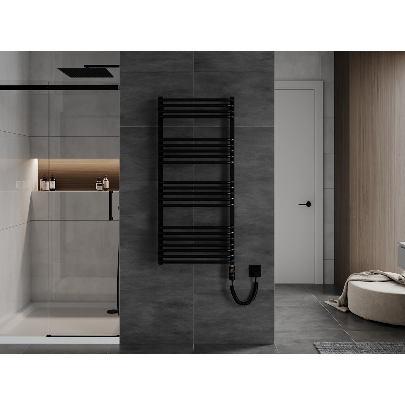 Mexen Apollo radiador eléctrico 1210 x 550 mm, 600 W, negro - W117-1210-550-2600-70