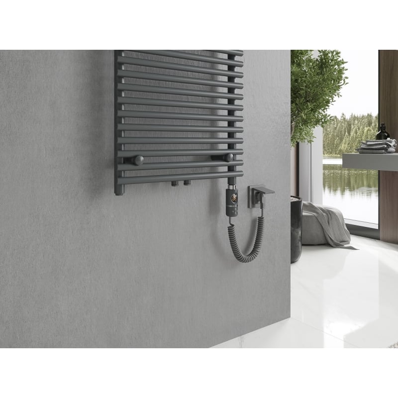 Mexen Sol radiador eléctrico 1200 x 500 mm, 600 W, antracita - W125-1200-500-2600-66