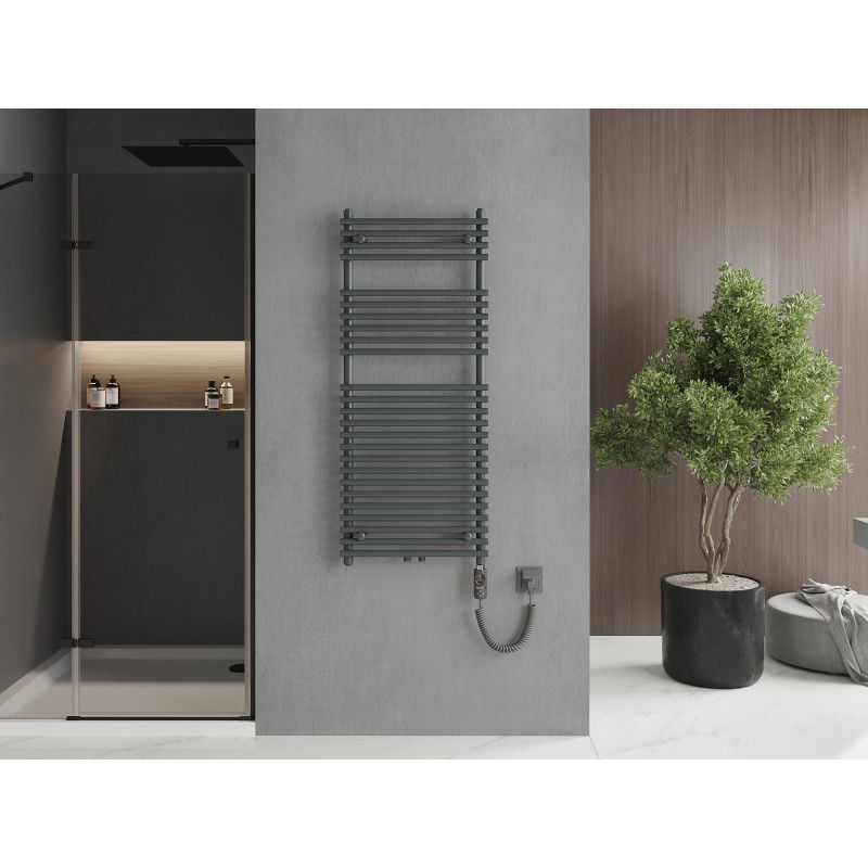 Mexen Sol elektriskais radiators 1200 x 500 mm, 600 W, antracīts - W125-1200-500-2600-66