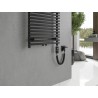 Mexen Sol radiador eléctrico 1200 x 500 mm, 600 W, negro - W125-1200-500-2600-70