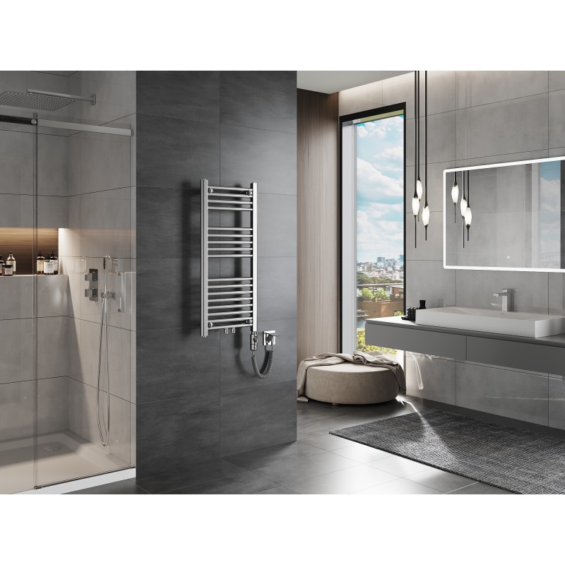 Mexen Mars elektriskais radiators 900 x 400 mm, 300 W, hroms - W110-0900-400-2300-01