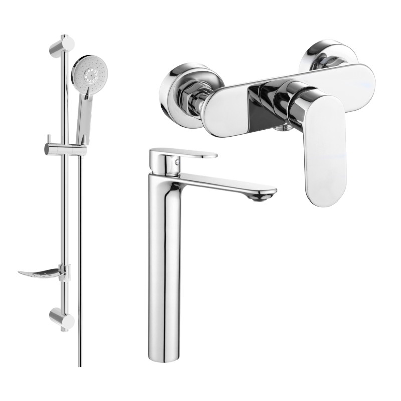 Mexen Milo DF40 dušikomplekt, kroom - 71314DF40-00