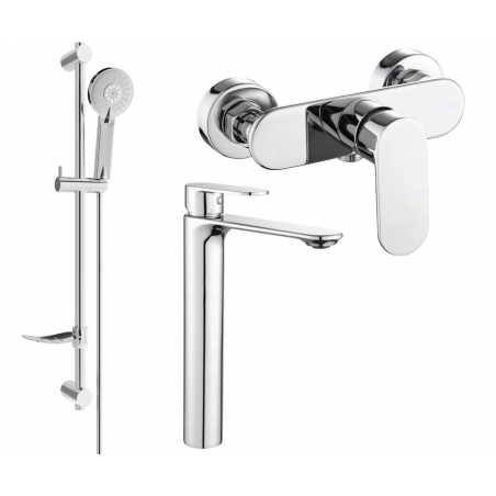 Mexen Milo DF40 dušikomplekt, kroom - 71314DF40-00