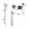Mexen Milo DF40 zestaw prysznicowy, chrom - 71314DF40-00