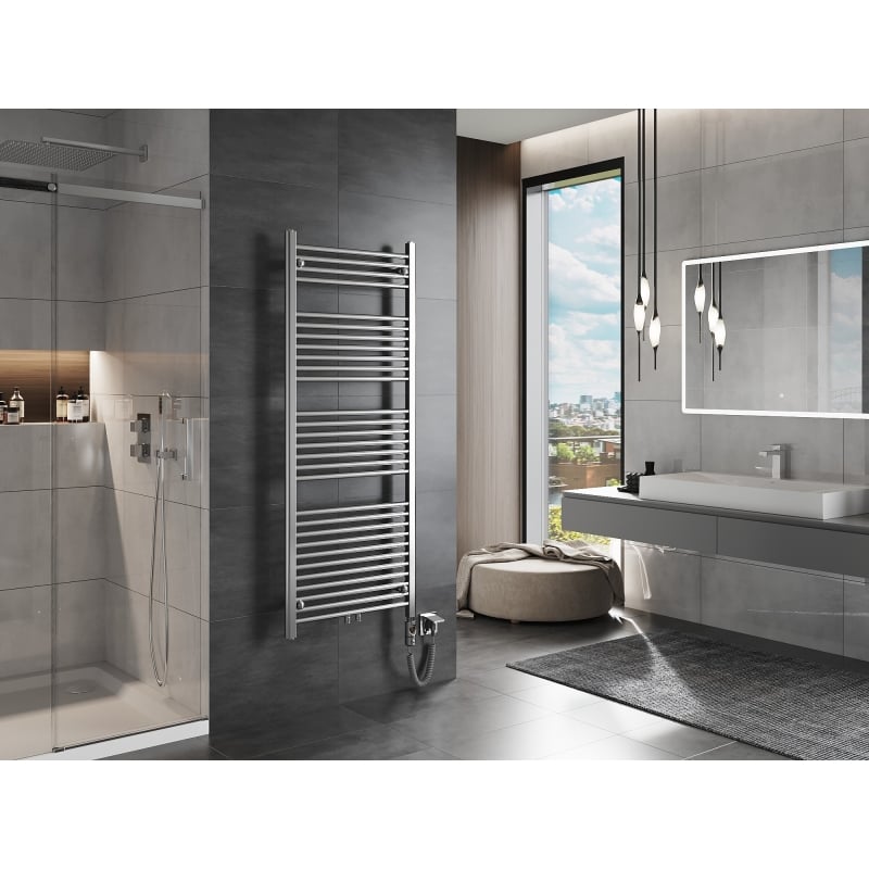 Mexen Mars radiador eléctrico 1500 x 600 mm, 600 W, cromo - W110-1500-600-2600-01