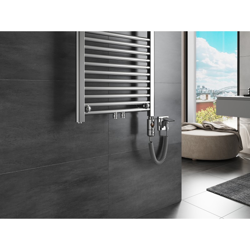 Mexen Mars ηλεκτρικό καλοριφέρ 1800 x 500 mm, 600 W, χρώμιο - W110-1800-500-2600-01