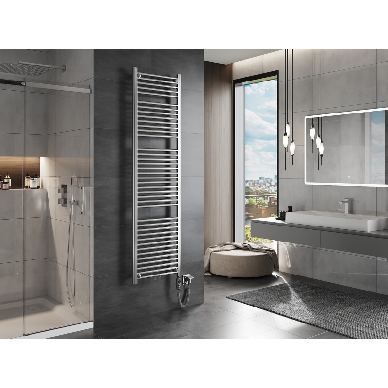 Mexen Mars ηλεκτρικό καλοριφέρ 1800 x 500 mm, 600 W, χρώμιο - W110-1800-500-2600-01