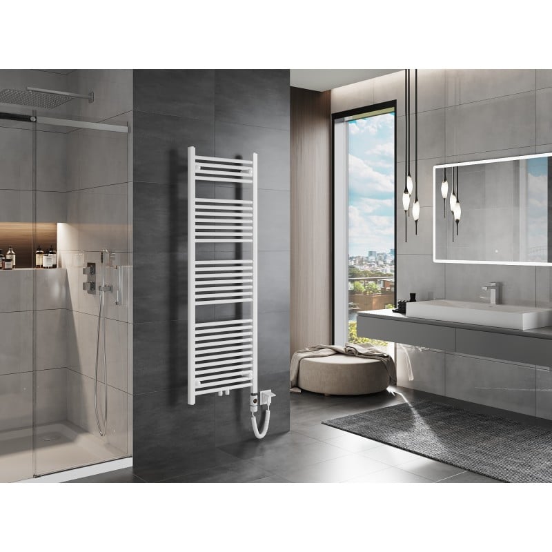 Mexen Mars radiador elétrico 1500 x 500 mm, 600 W, branco - W110-1500-500-2600-20