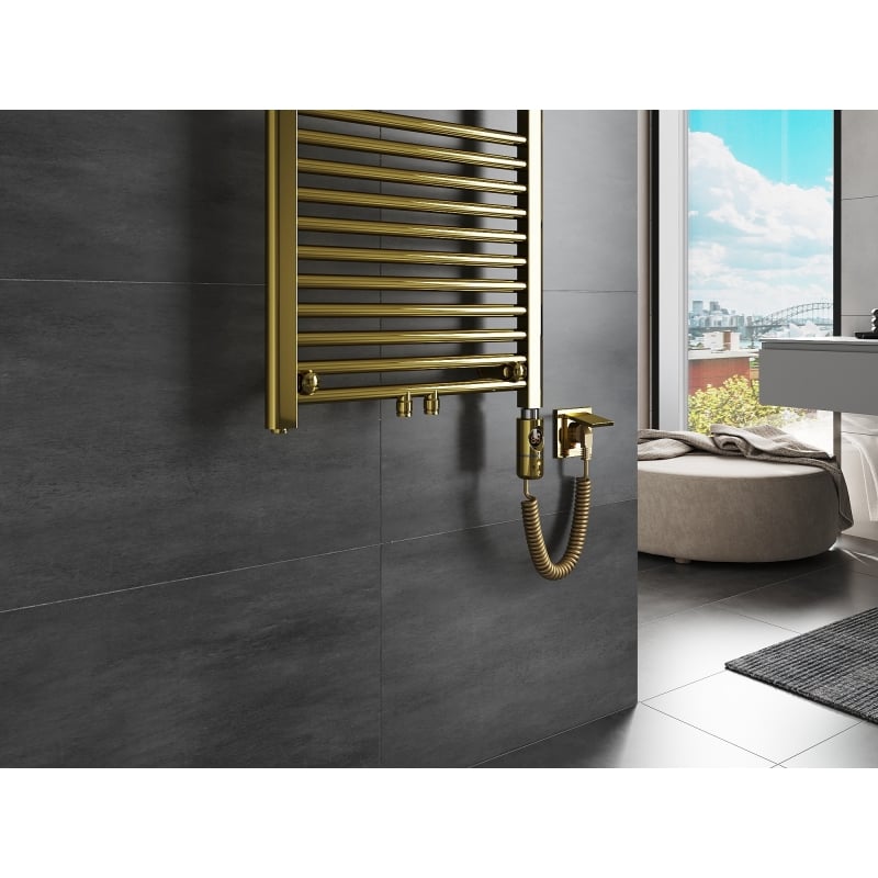 Mexen Mars radiador eléctrico 900 x 400 mm, 300 W, dorado - W110-0900-400-2300-50