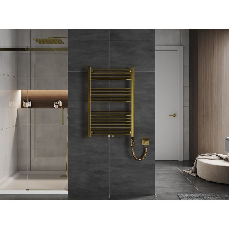 Mexen Mars radiador eléctrico 900 x 600 mm, 300 W, dorado - W110-0900-600-2300-50