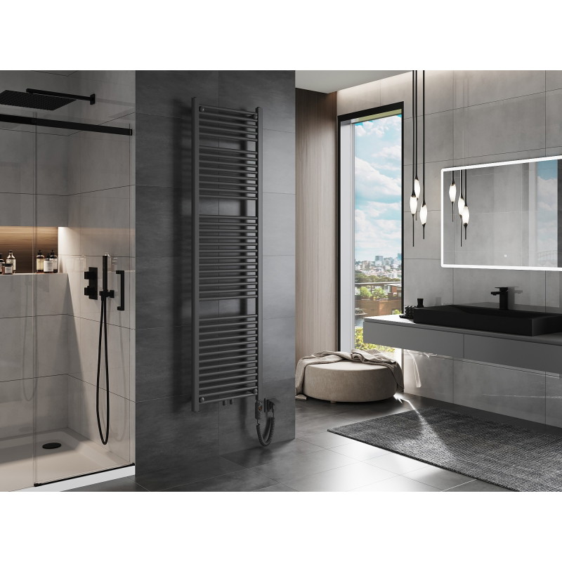 Mexen Mars ηλεκτρικό ψυγείο 1800 x 500 mm, 900 W, ανθρακί - W110-1800-500-2900-66