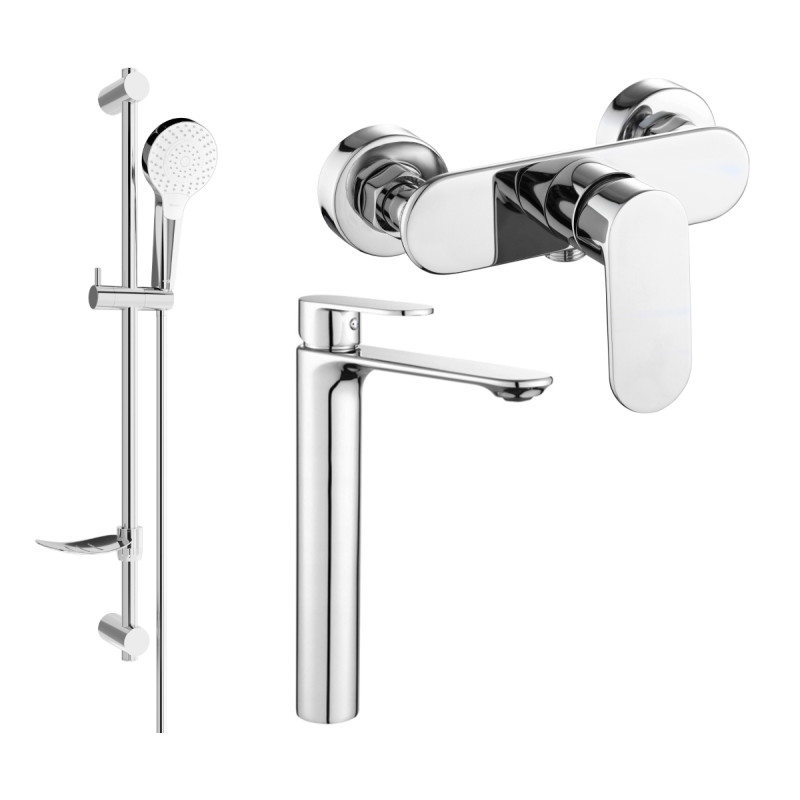 Mexen Milo DF05 duši komplekt, kroom - 71314DF05-00