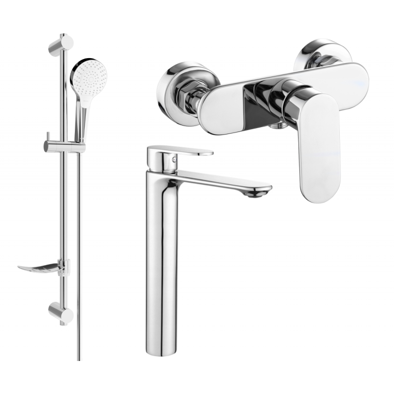 Mexen Milo DF05 set doccia, cromo - 71314DF05-00