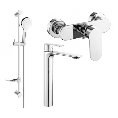 Mexen Milo DF05 duši komplekt, kroom - 71314DF05-00