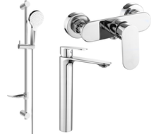 Mexen Milo DF05 ensemble de douche, chrome - 71314DF05-00
