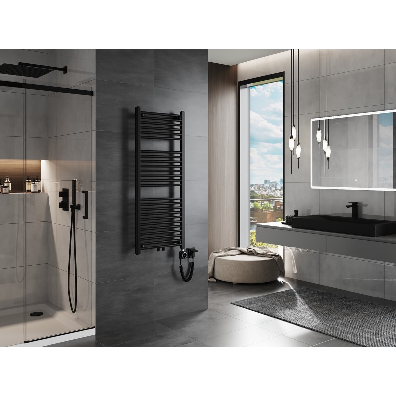 Mexen Mars elektriskie radiatori 1200 x 500 mm, 500 W, melns - W110-1200-500-6500-70