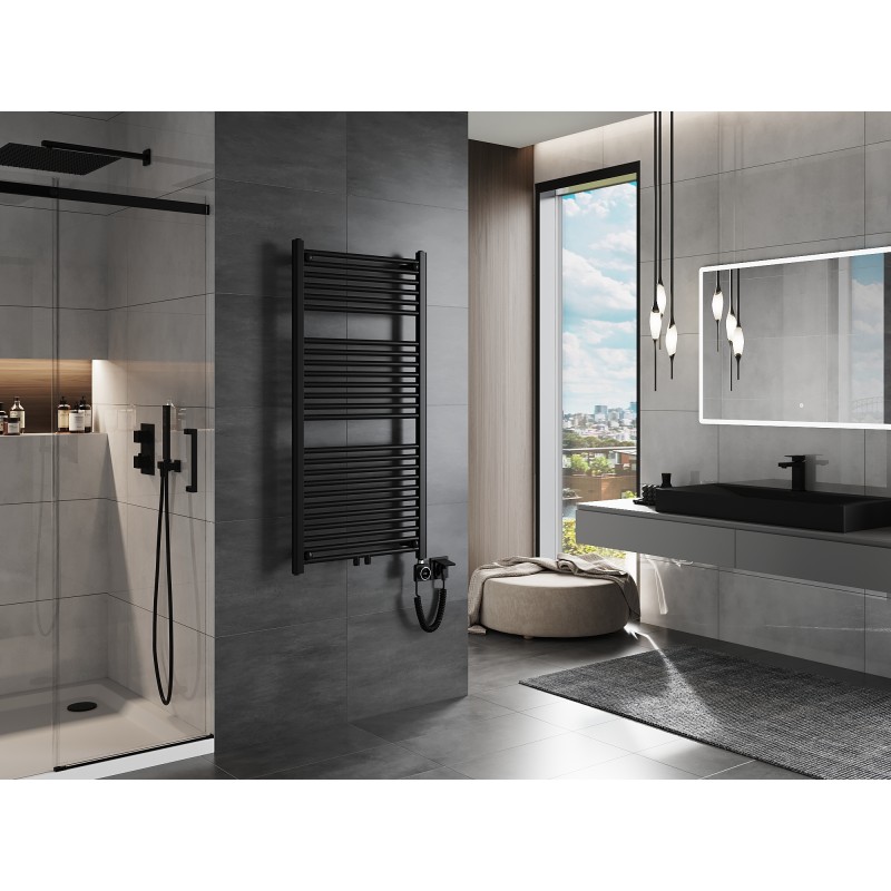 Mexen Mars elektriskā radiators 1200 x 600 mm, 600 W, melns - W110-1200-600-6600-70