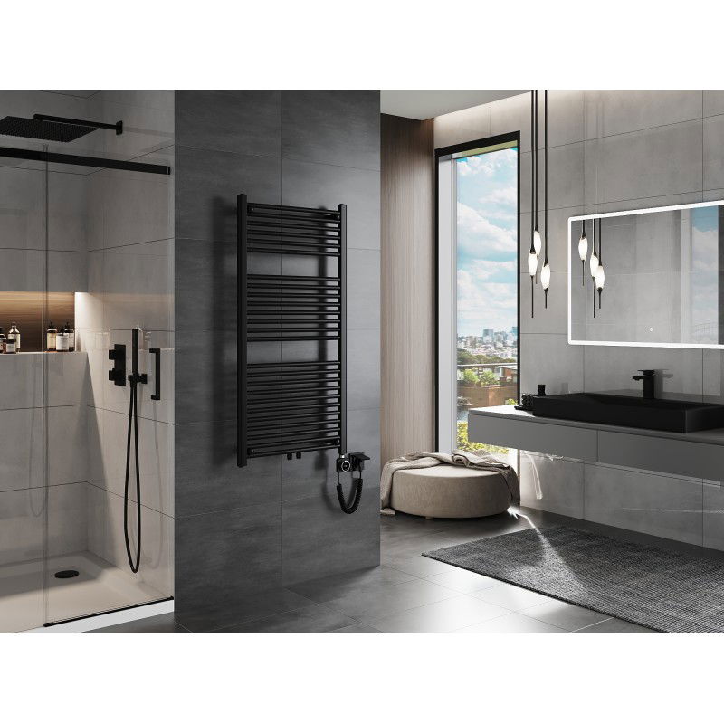 Mexen Mars radiador elétrico 1200 x 600 mm, 600 W, preto - W110-1200-600-6600-70