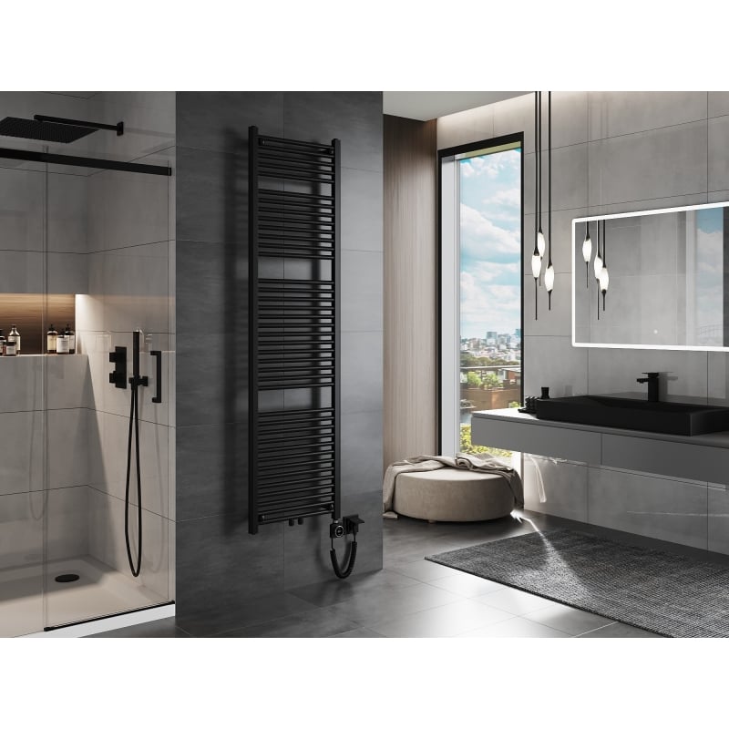 Mexen Mars radiador eléctrico 1800 x 500 mm, 900 W, negro - W110-1800-500-6900-70