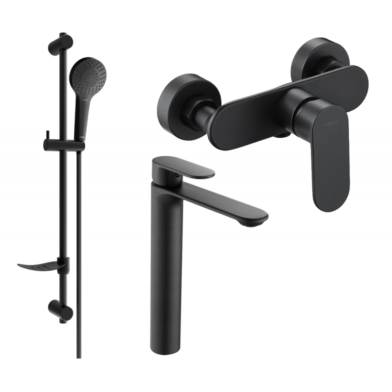 Mexen Milo DF05 set doccia, nero - 71314DF05-70