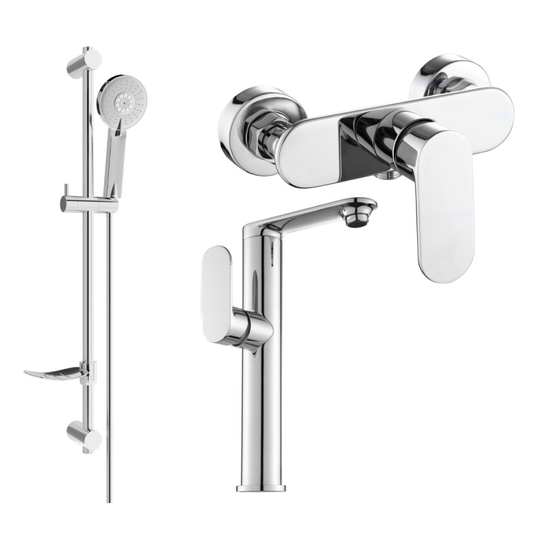 Mexen Milo DF40 duši komplekt, kroom - 713154DF40-00