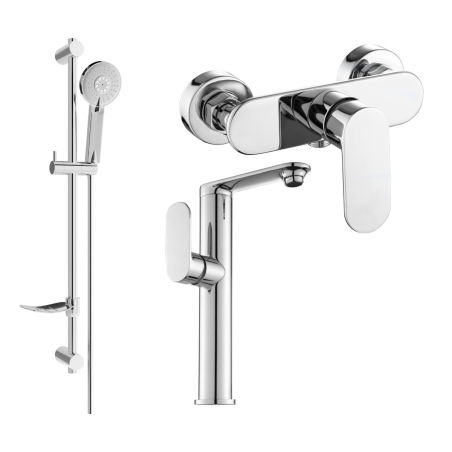 Mexen Milo DF40 doucheset, chroom - 713154DF40-00