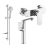 Mexen Milo Ensemble de douche DF40, chromé - 713154DF40-00