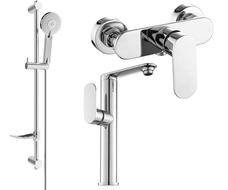 Mexen Milo DF40 duschset, krom - 713154DF40-00