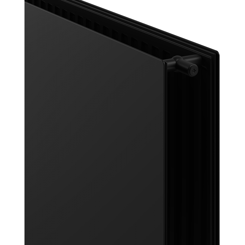 Mexen CHF20 Hygiene Flat radiador plano 600 x 1500 mm, conexión lateral, 1505 W, negro - W420HF-060-150-70