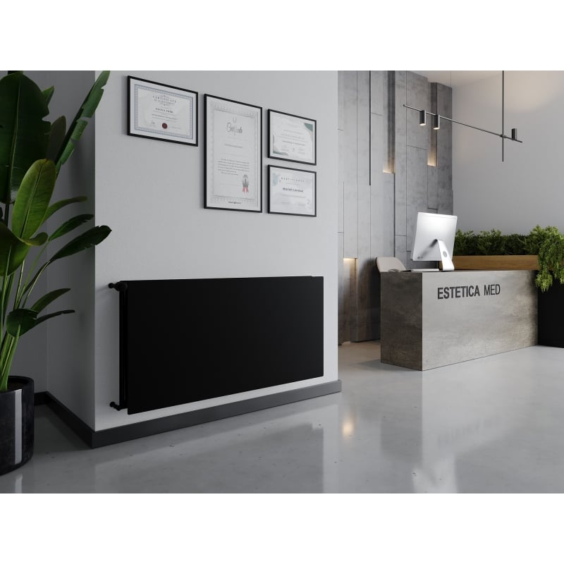 Mexen CHF20 Hygiene Flat paneelradiaator 900 x 800 mm, külgühendus, 1118 W, must - W420HF-090-080-70