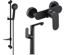 Mexen Milo DF40 ensemble de douche, noir - 713154DF40-70