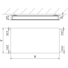 Mexen CHF20 Hügieeni Lame paneelradiaator 900 x 1400 mm, külgühendus, 1957 W, must - W420HF-090-140-70