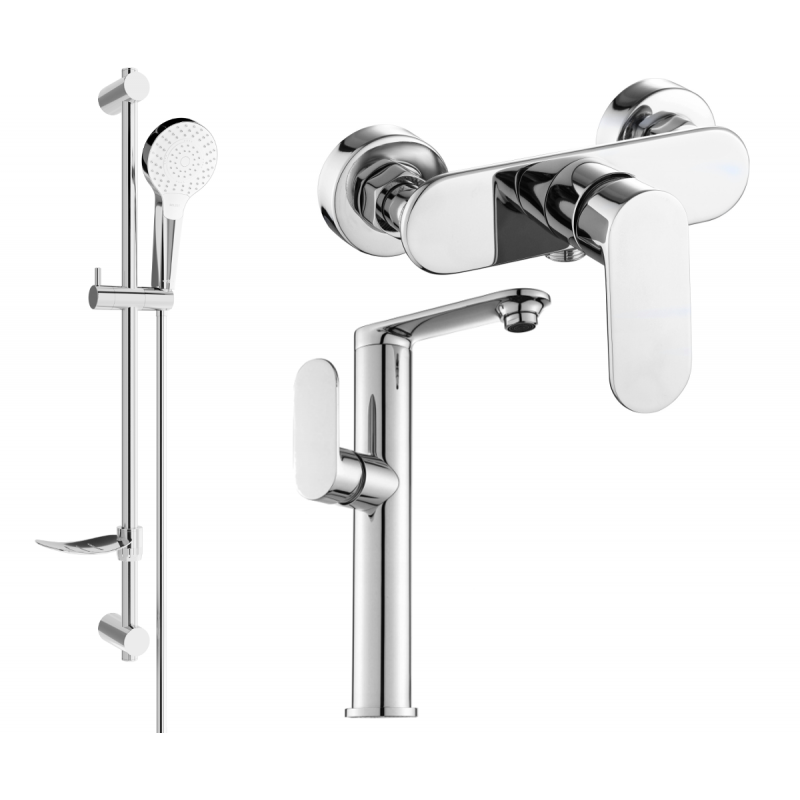 Mexen Milo DF05 conjunto de ducha, cromo - 713154DF05-00