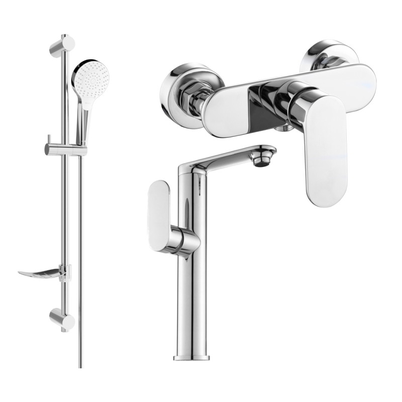 Mexen Milo DF05 dušikomplekt, kroom - 713154DF05-00