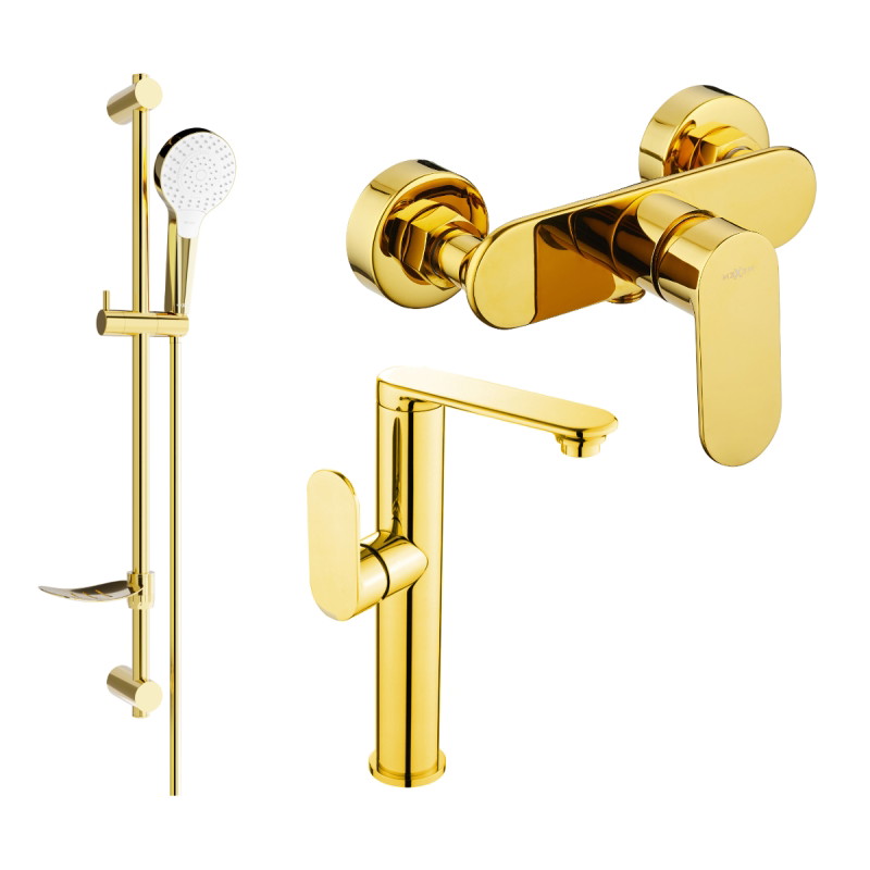 Mexen Milo DF05 dušikomplekt, kuldne - 713154DF05-50