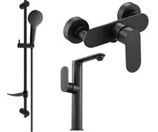 Mexen Milo DF05 douche set, zwart - 713154DF05-70