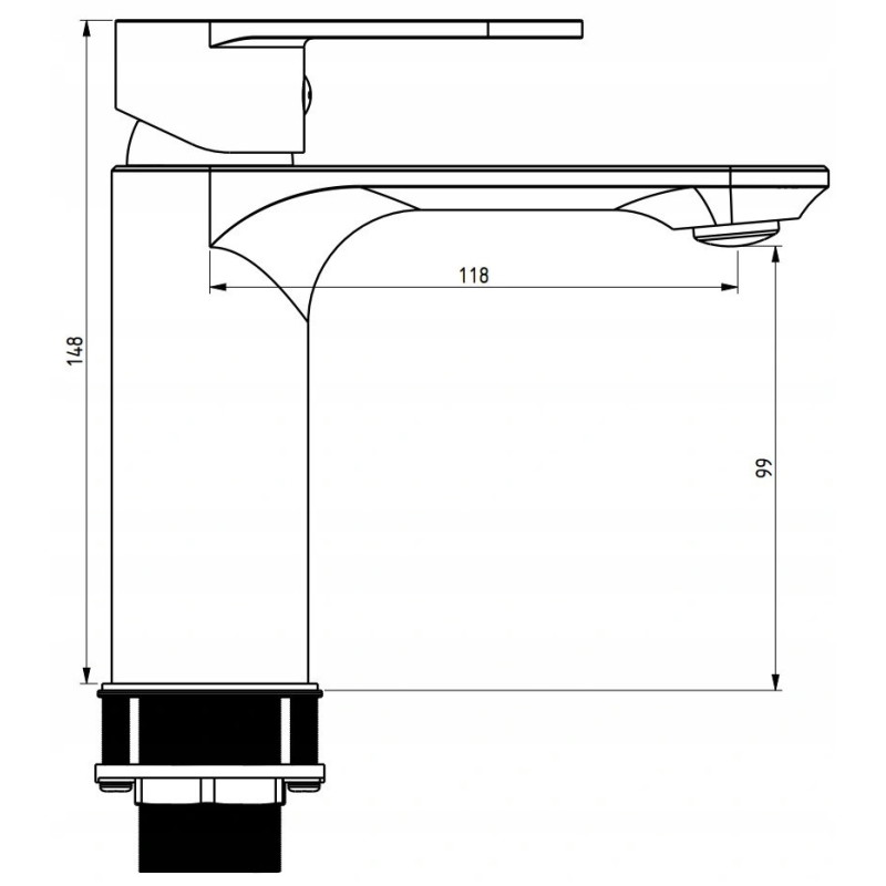 Mexen Milo R40 set za kadu, krom - 71303R40-00