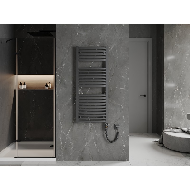 Mexen Helios Elektroheizkörper 1200 x 500 mm, 600 W, Anthrazit - W103-1200-500-2600-66