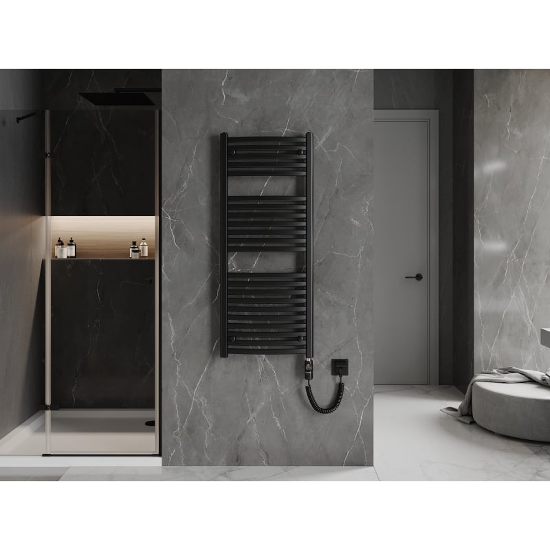 Mexen Helios radiador eléctrico 1200 x 500 mm, 600 W, negro - W103-1200-500-2600-70