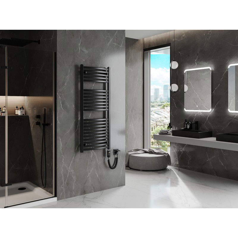 Mexen Helios electric radiator 1200 x 500 mm, 600 W, black - W103-1200-500-2600-70