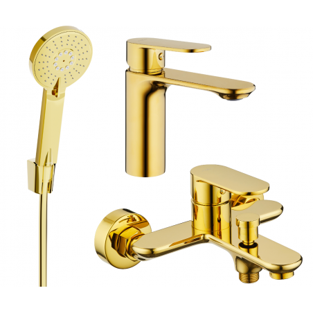 Mexen Milo R40 ensemble de bain, doré - 71303R40-50