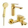 Mexen Milo R40 bathtub set, gold - 71303R40-50
