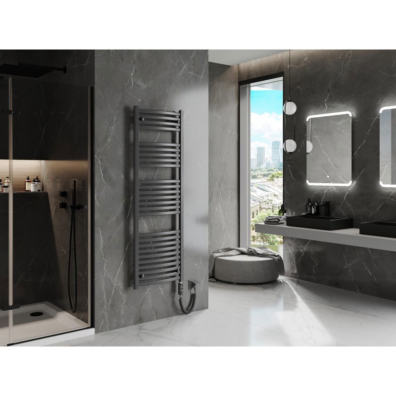 Mexen Helios radiador elétrico 1500 x 500 mm, 900 W, antracite - W103-1500-500-2900-66