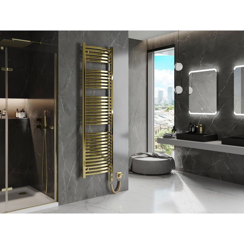 Mexen Helios elektrische radiator 1800 x 500 mm, 900 W, goud - W103-1800-500-2900-50